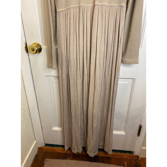 Vintage Barbara Lesser 90s Lagenlook Cotton Button Flowy Pleated Dress Medium - Picture 8 of 10